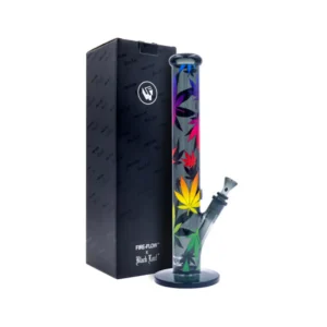 Fire-Flow x Black Leaf - Glass Bong Leaves Gradient 40cm