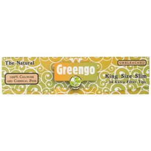 GreenGo Papers Unbleached - Kingsize Slim + 34 Filter Tips