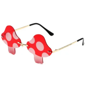 Mushroom Glasses Red