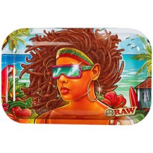 RAW Brazil Metal Rolling Tray 3rd Edition - Small