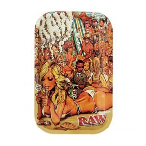 RAW Metal Rolling Tray Summer Girl - Small